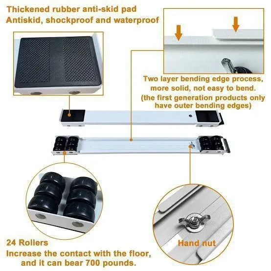 Adjustable Moving Roller Stand with Brake – photo 5