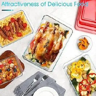 Tempered Glass Baking Tray Set 4pcs – photo 6