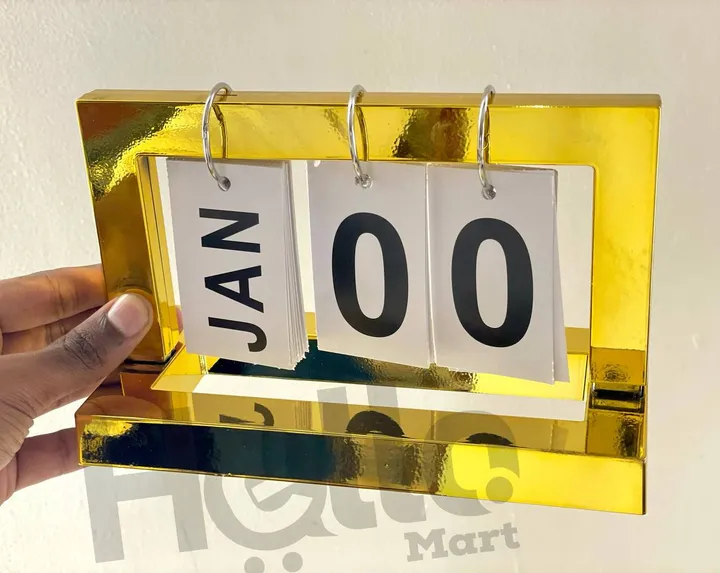 Golden Flip Desk Calendar – photo 3