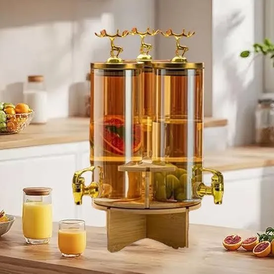 3 in 1 Glass Rotating Dispenser with Stand – photo 3