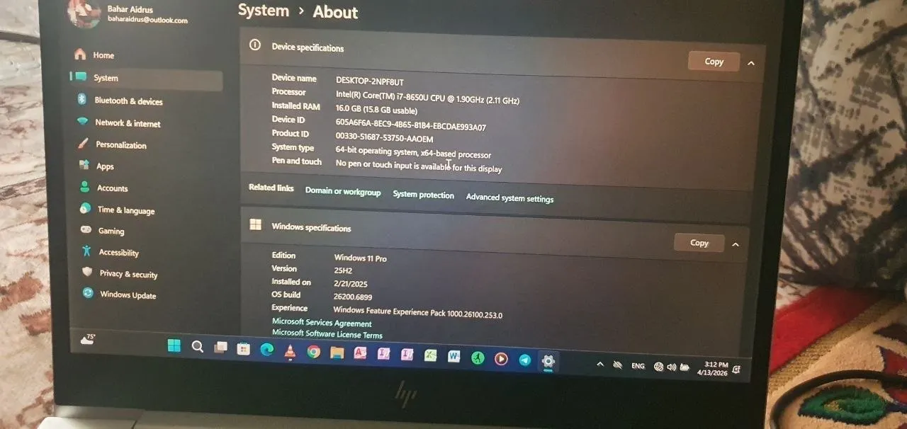 HP EliteBook G8 Core i7 16GB 512GB – photo 3