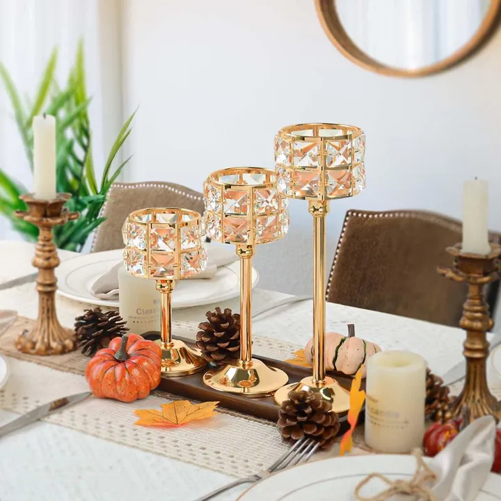 Decorative Triple Candle Holder – photo 8