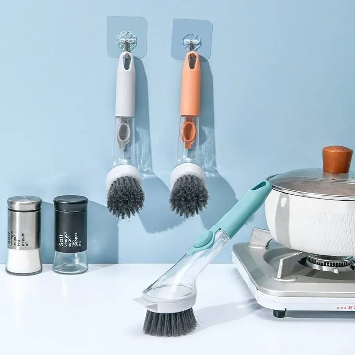 Kitchen Dish Brush with Soap Dispenser – photo 4
