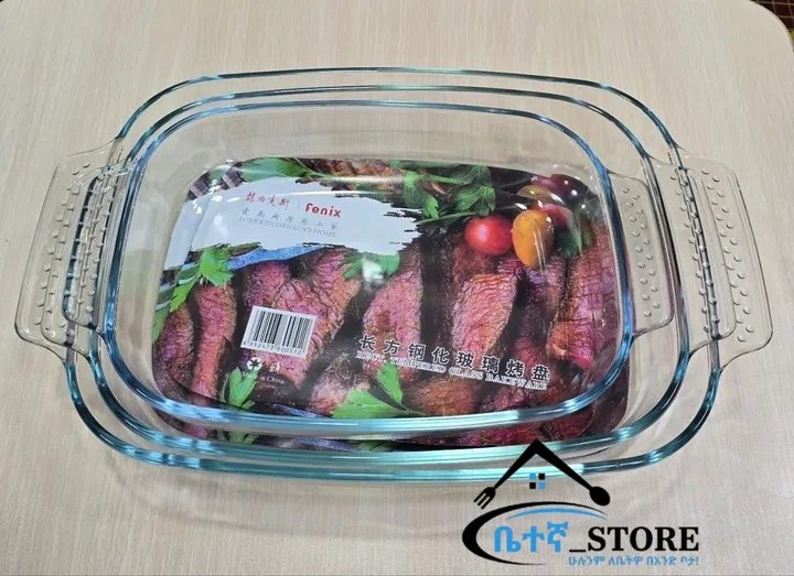 3 in 1 Glass Oven Dish Set – photo 3