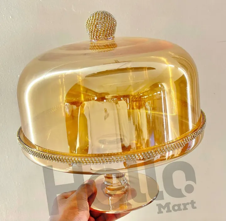 Acrylic Cake and Bread Server with Lid – photo 3