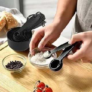 10PCS Black Measuring Cup and Spoon Set – photo 4