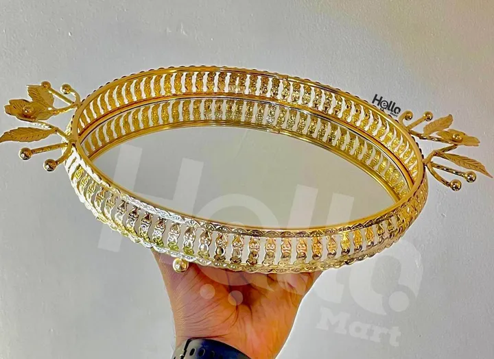 Decorative Gold Service Tray Set – photo 3
