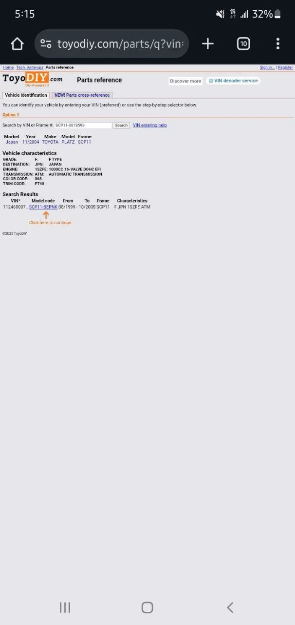Toyota Platz 2005 Automatic – photo 5