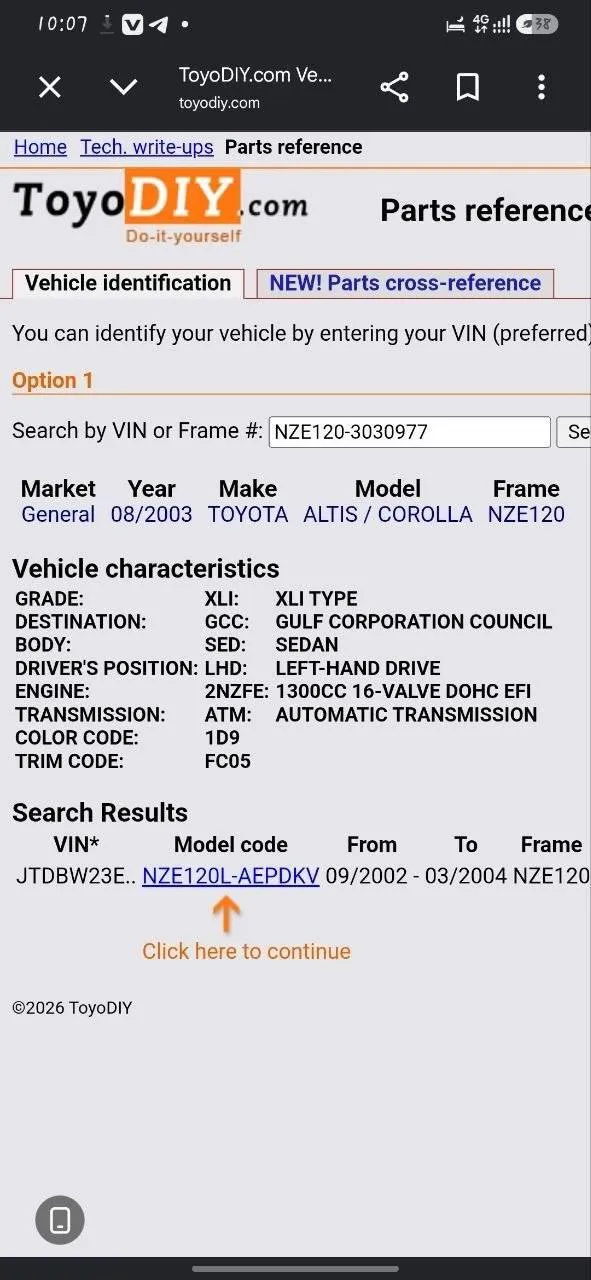 Toyota Corolla 2003 Automatic 1.3L – photo 4