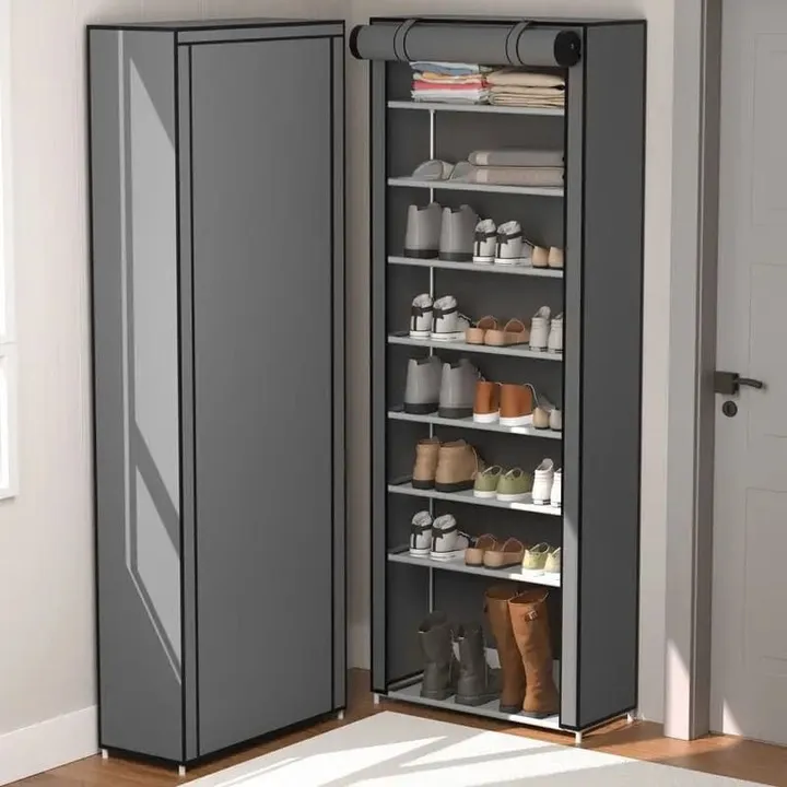 Dust-Proof 9-Tier Shoe Rack – photo 8