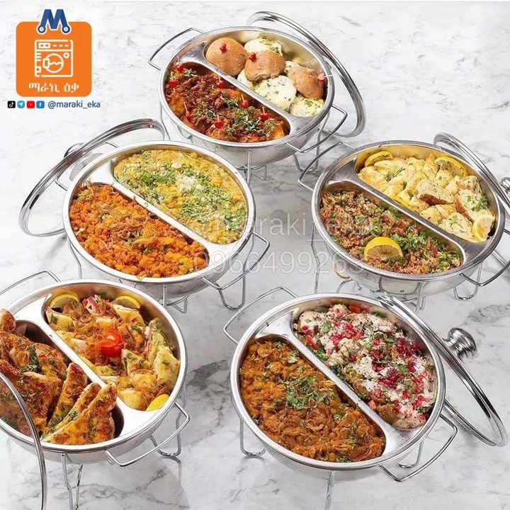 8L Double Partition Stainless Steel Chafing Dish – photo 4