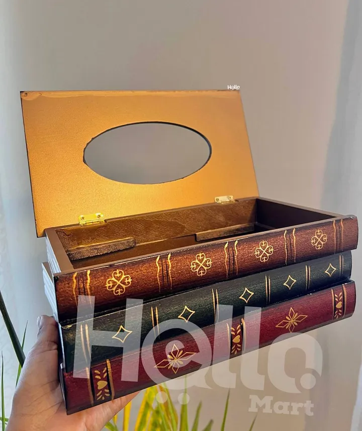 Book Design Tissue Holder Box – photo 4