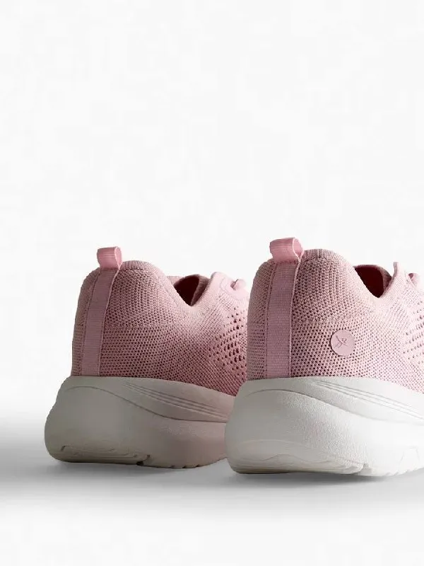 Primark Pink Knitted Lace Up Trainers – photo 4