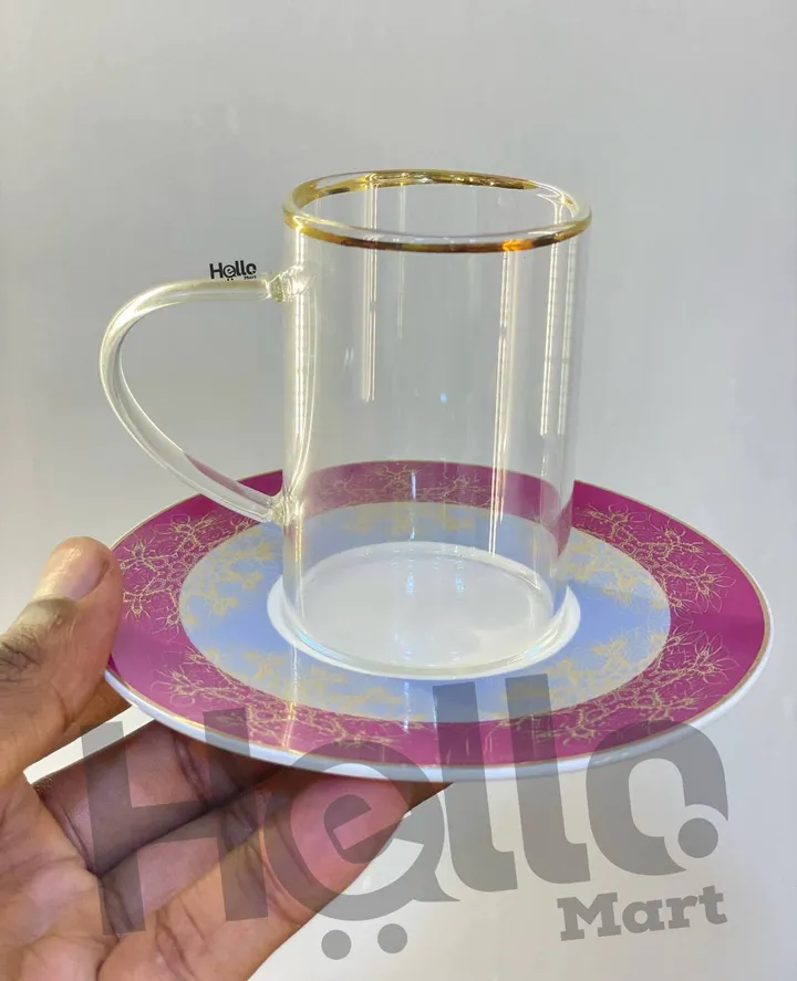 Quality Glass Tea Cups Set – photo 3