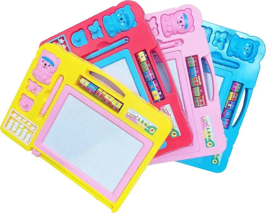 Kids Magnetic Drawing Board with Numbers & Abacus – photo 3