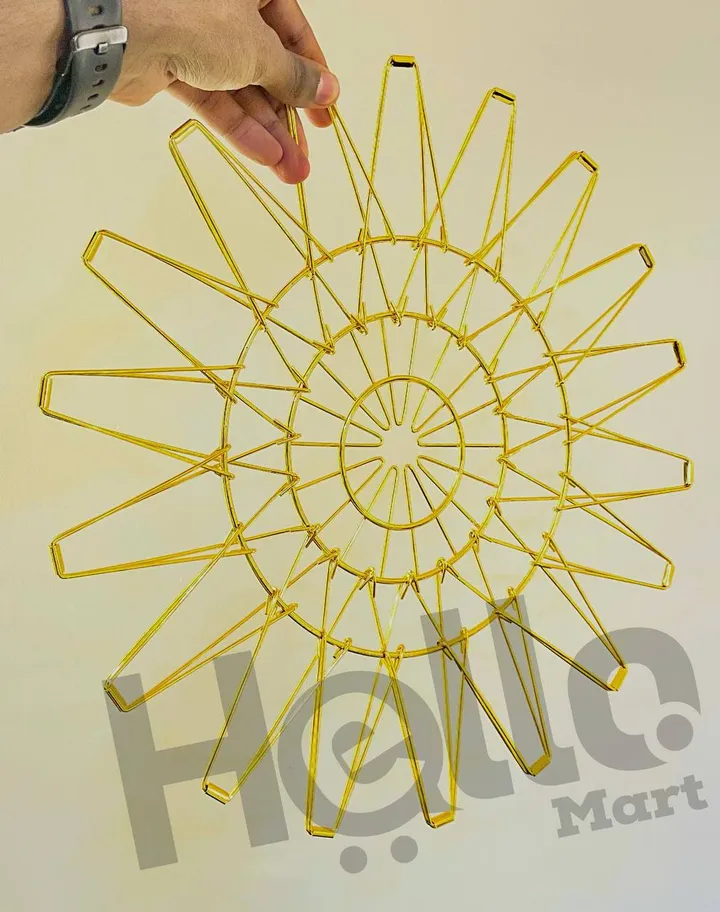 Gold Wire Fruit Basket – photo 3
