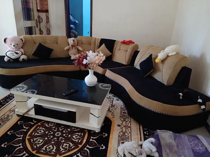 L-Shape Sofa with Table – photo 3