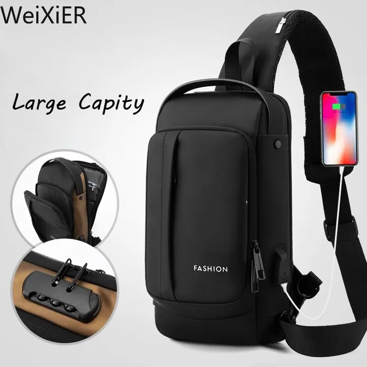 Multifunction USB Crossbody Sling Bag – photo 3