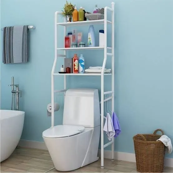 Over Toilet 3-Tier Metal Rack – photo 5