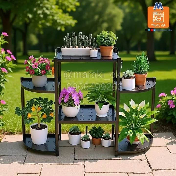 Metal Flower Pot Holder Stand – photo 4