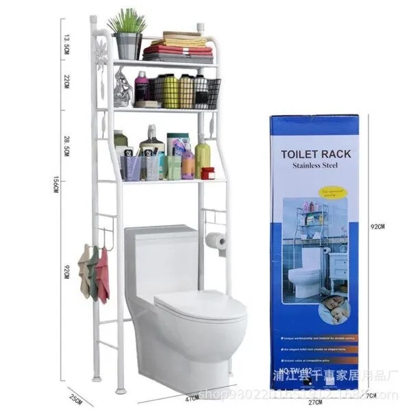 Metal Over Toilet Bathroom Storage Rack – photo 3