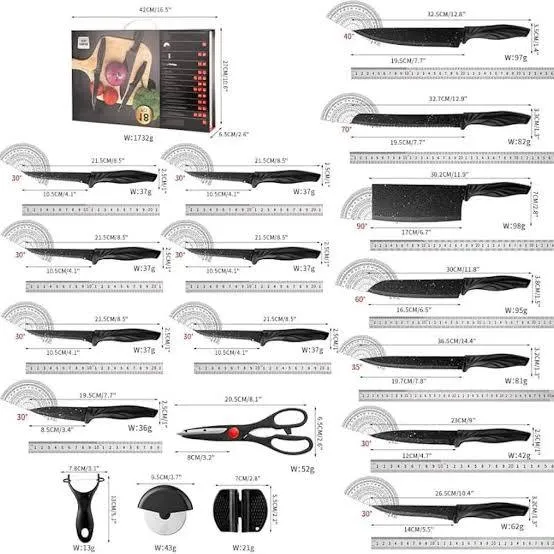 18PCS Granite Kitchen Knife Set – photo 4