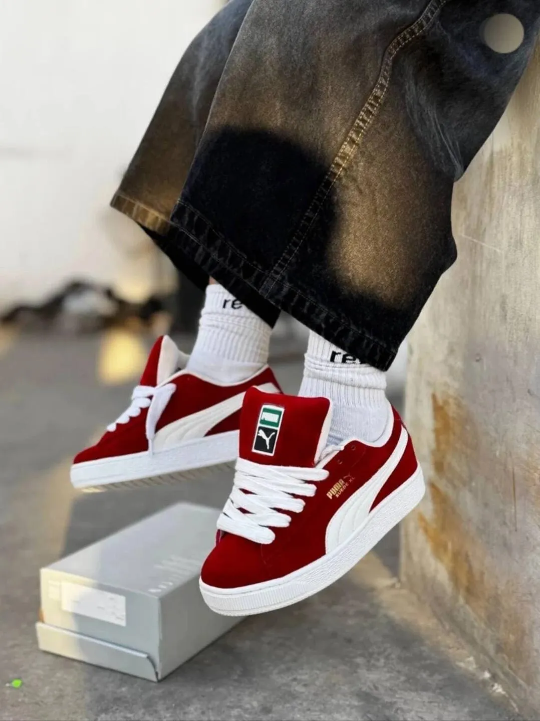 Puma California Suede Team Red Unisex Shoes – photo 3