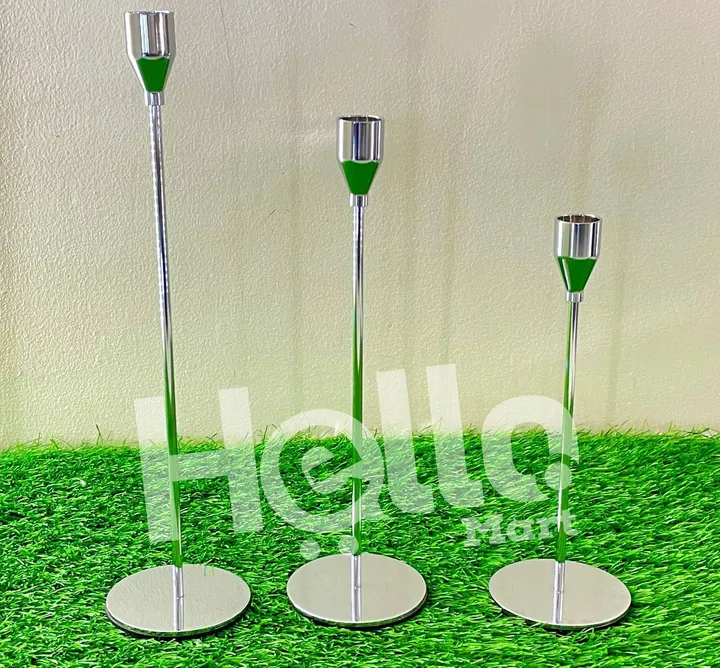 Decorative Metal Candle Holder Set – photo 3