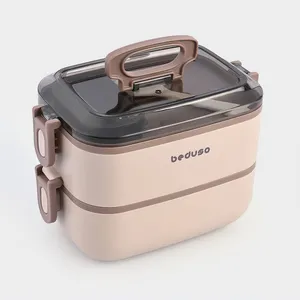 Beduso 2 Layer Stainless Steel Lunch Box Set