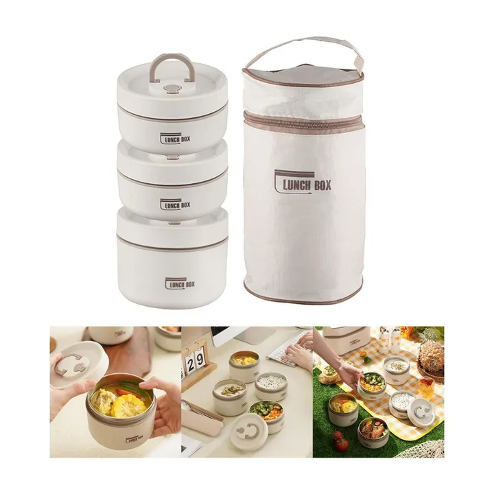Insulated Stainless Lunch Box with Bag – photo 4