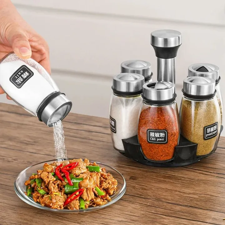 6 in 1 Glass Spice Rack – photo 5