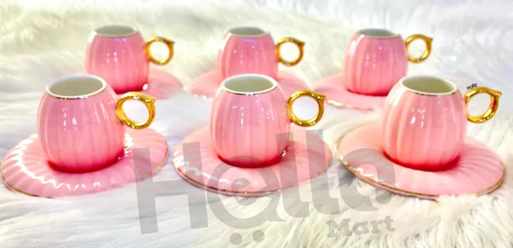 Pink Coffee Cup Set 6 Pieces – photo 3