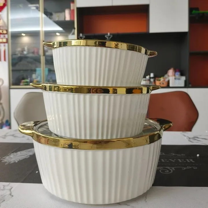 Porcelain Soup Pot 3 Pieces – photo 3