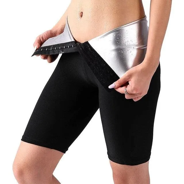 Women's High Waist Sauna Sweat Shorts – photo 6