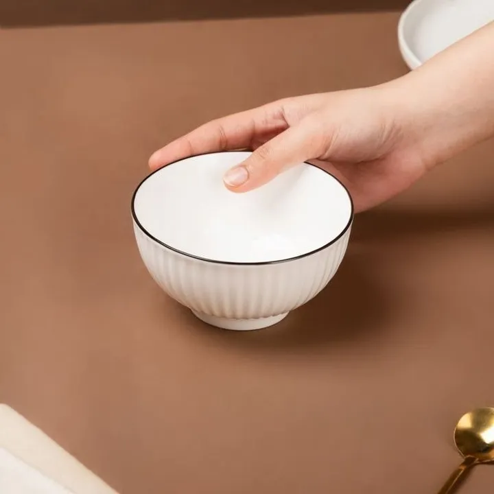 White Ceramic Soup Bowls – photo 4