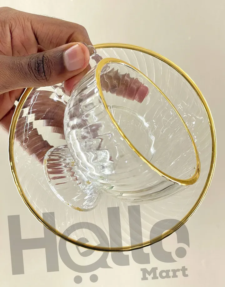 Quality Glass Tea Cup Set – photo 3