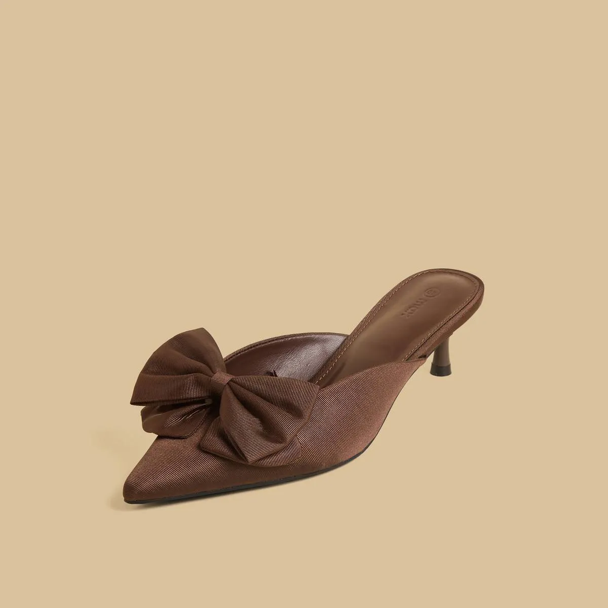 MAX Brown Bow Kitten Heel – photo 4